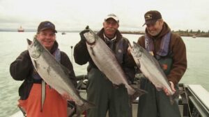 Catching Salmon in Astoria Oregon