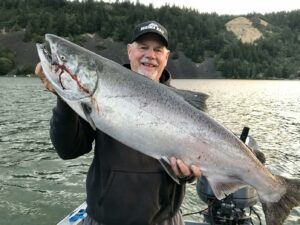 Catching Salmon in Astoria Oregon