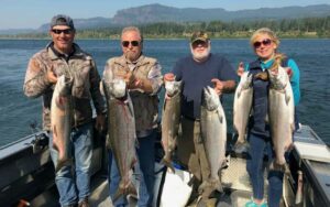 Catching Salmon in Astoria Oregon